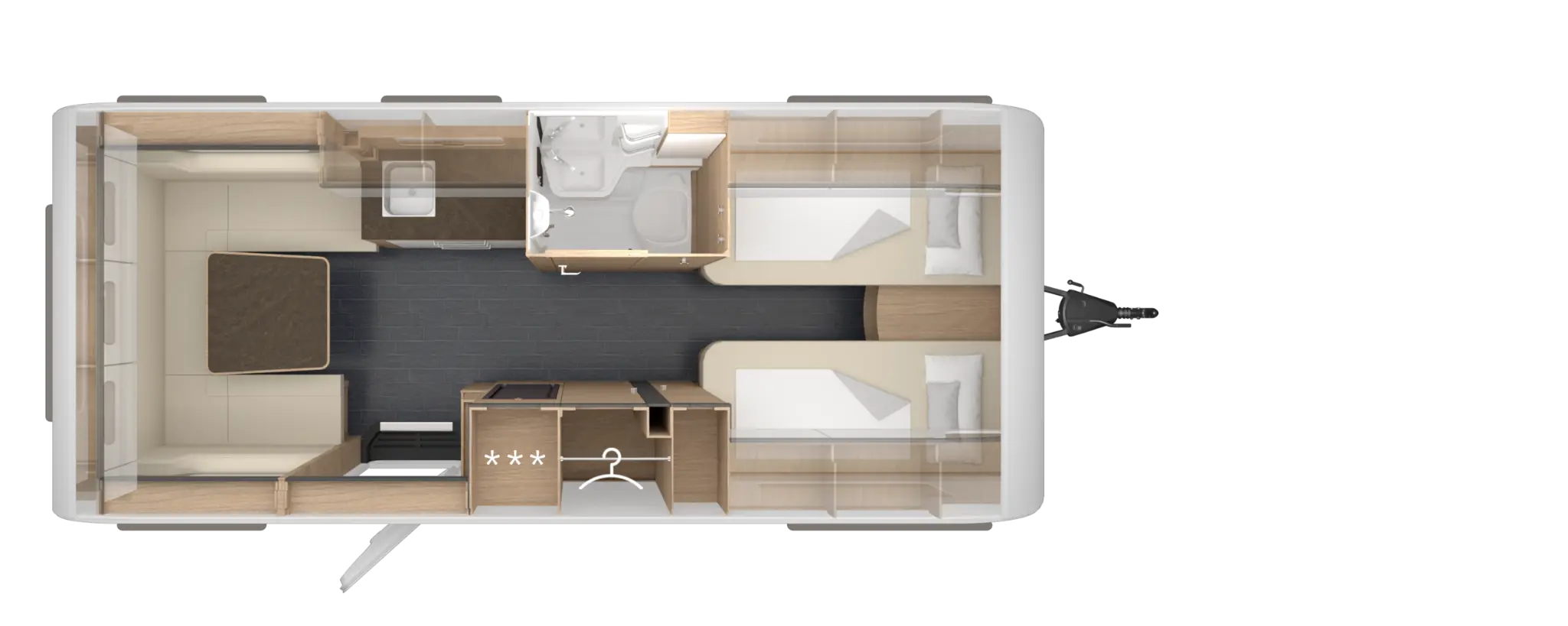TABBERT Pantiga 550 E - Floor plan day