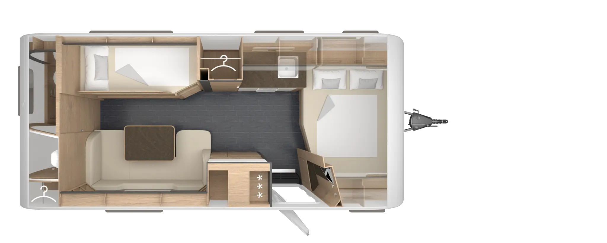 TABBERT Pantiga 550 K - Floor plan day