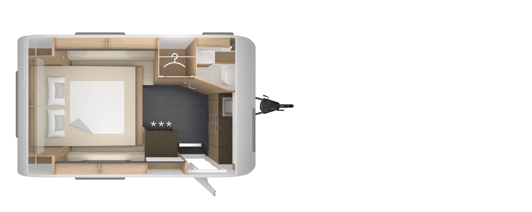 TABBERT Pantiga 390 WD - Floor plan night