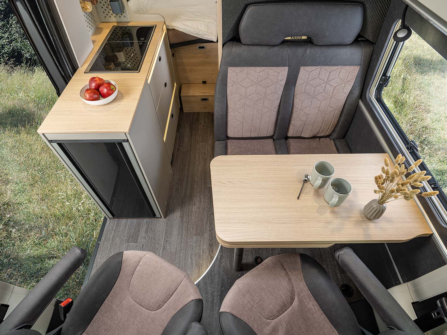 KNAUS BOXTIME interior seating area